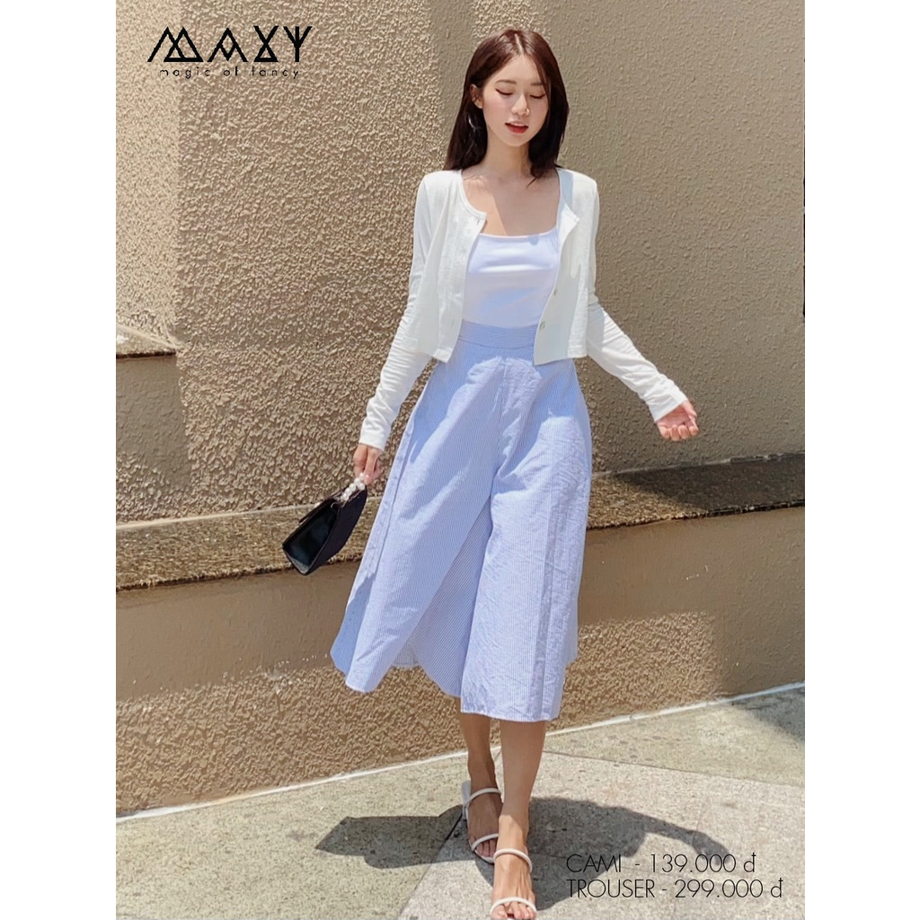 Quần nữ ống rộng giả váy trouser Maxy Workshop | BigBuy360 - bigbuy360.vn