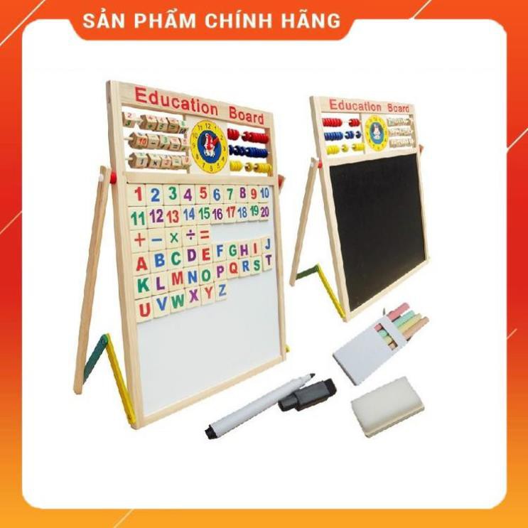 [Giảm 50%]  Bảng Gỗ Chữ Cái 2 Mặt Nam Châm Cho Bé Học - Lỗi 1 Đổi 1