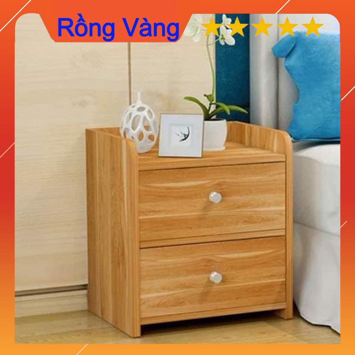 Tủ gỗ đầu giường 2 ngăn kéo