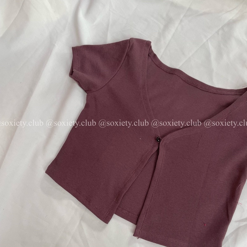 [HÌNH THẬT] Áo croptop cài nút hot hit phù hợp mùa hè A36