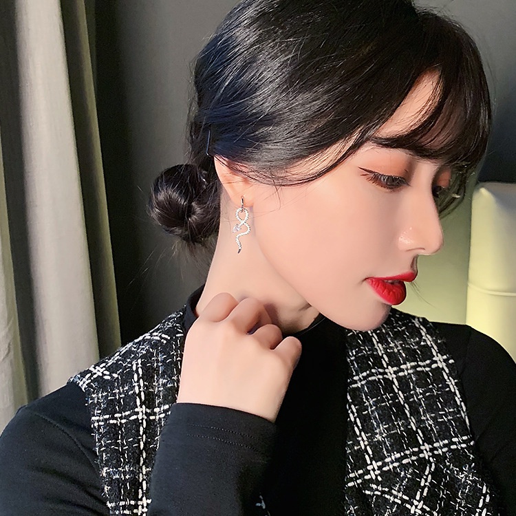 Bông Tai Hình Rắn Thời Trang Cá Tính Cao Cấp Dành Cho Nữ
