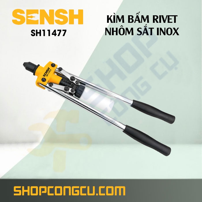Kìm bấm rive nhôm sắt inox Sensh SH11477