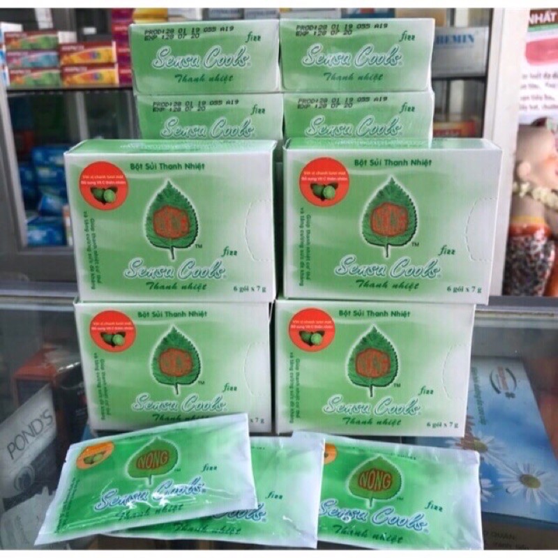 Bột sủi thanh nhiệt Sensa cools (Sensacool) - Hộp 6 gói