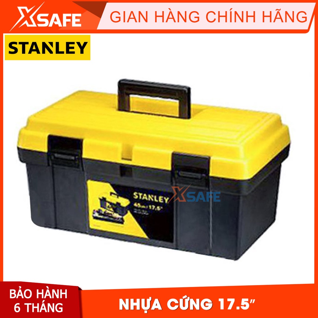 Hộp dụng cụ STANLEY STST73691-8 17,5 inch Hộp cầm tay mỏng không thấm nước, thùng nhẹ - Chính hãng