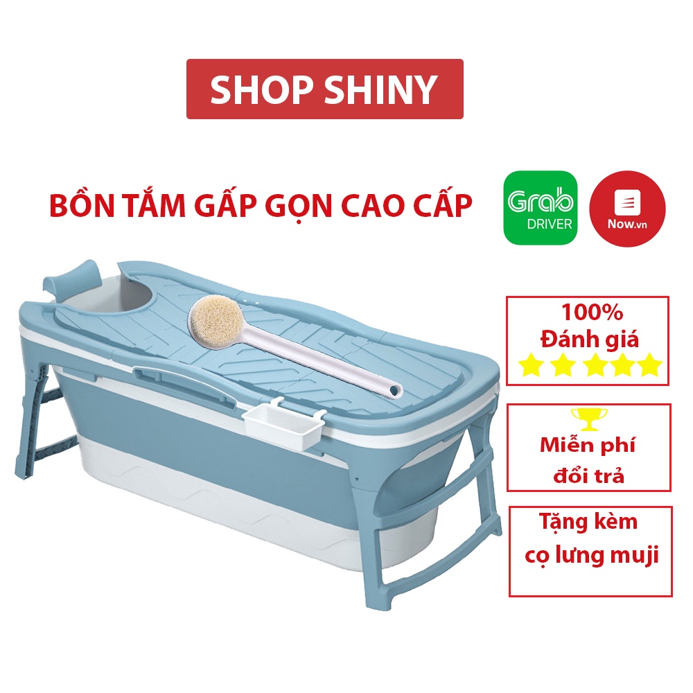 Bồn tắm gấp gọn cho người lớn, bồn tắm thông minh xông hơi, chất liệu nhựa PP và Silicon [bảo hành 36 tháng]