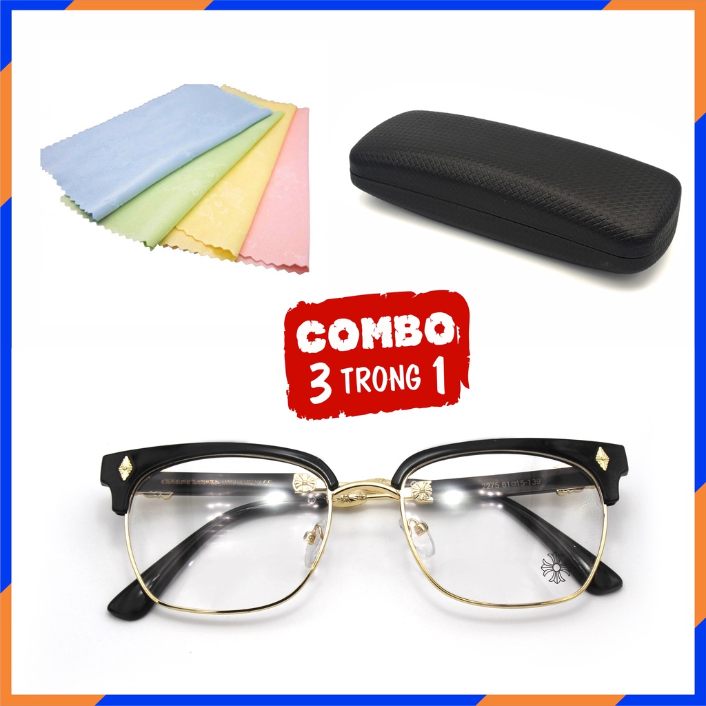 Kính CH thời trang nam nữ cao cấp [gọng kim loại vàng] | BigBuy360 - bigbuy360.vn