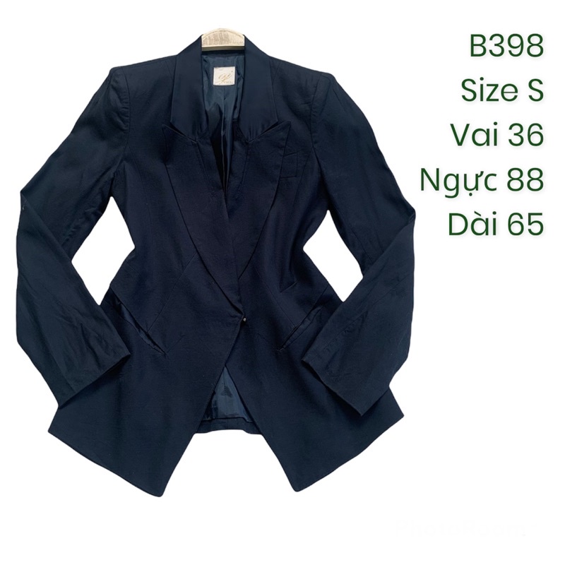Áo khoác vest/blazer nữ B398 khoá gài 2hand Hàn si tuyển ảnh thật