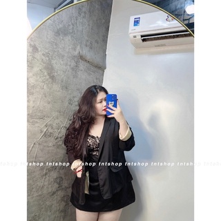 ÁO KHOÁC BLAZER TAY PHỐI [TNT SHOP BIGSIZE 60KG 90KG]