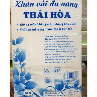Khăn vải đa năng THÁI HOÀ 300 tờ