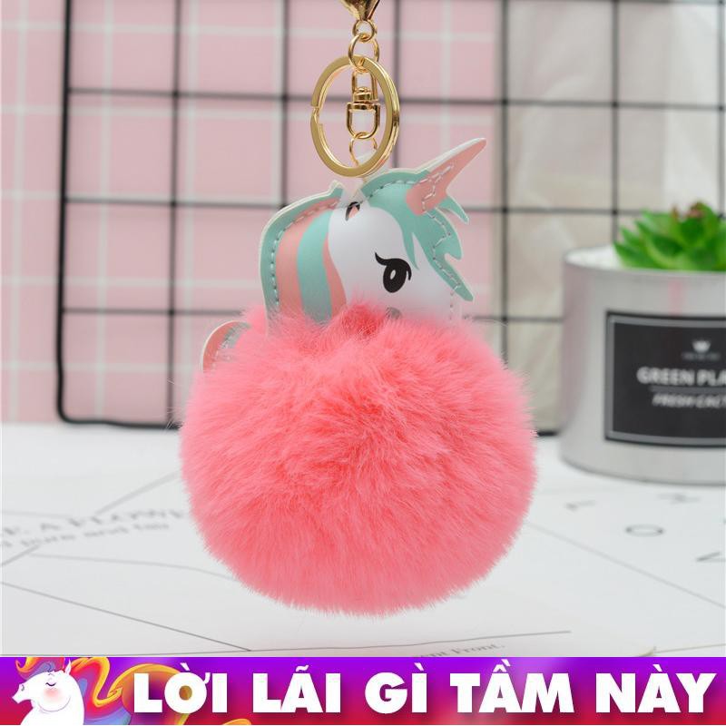 Móc Bông Treo Túi Xách Ngựa Unicorn Cute 8cm 633