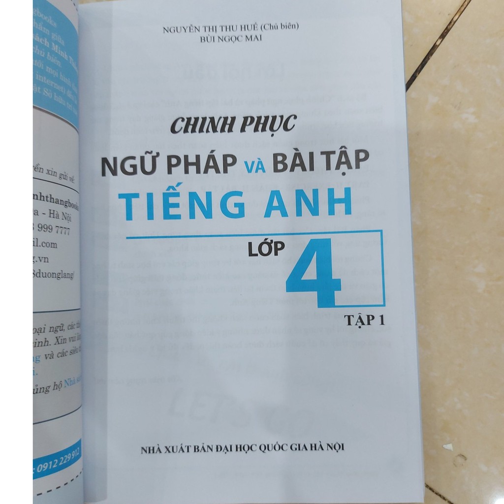 Sách - The langmaster chinh phục ngữ pháp và bài tập tiếng anh lớp 4 tập 1