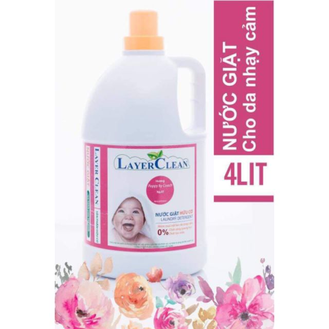 Nước giặt hữu cơ Layer Clean hương nước hoa 4l