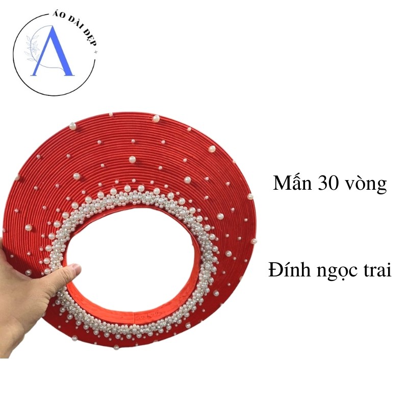 Mấn Đội Đầu – Mấn Áo Dài Cho Cô Dâu ADP02 NoBrand