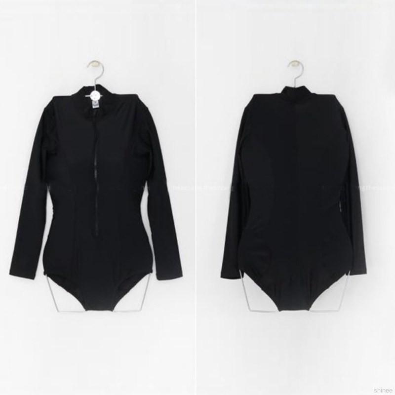 Đồ bơi 1 mảnh dài tay thiết kế có khóa kéo thời trang gợi cảm cho nữ | BigBuy360 - bigbuy360.vn