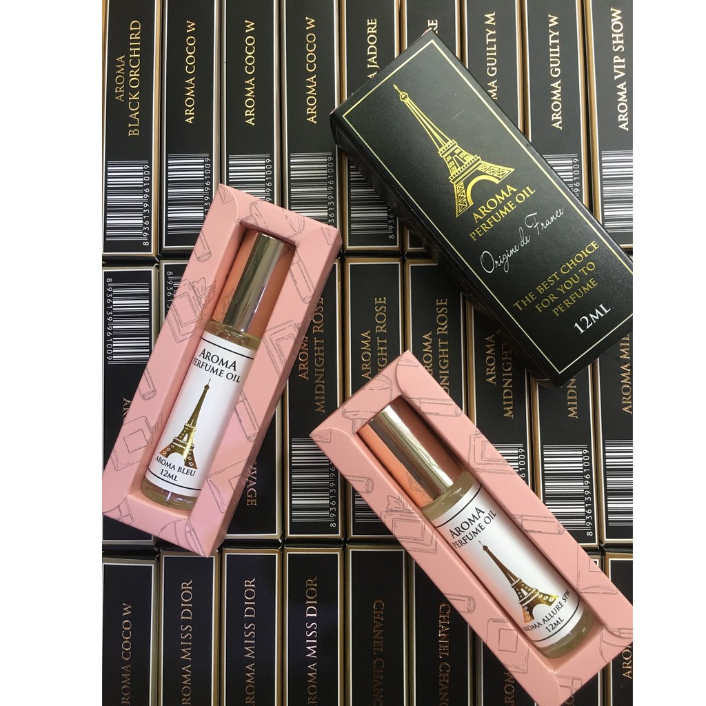 [NHIỀU MÙI] Nước Hoa Nam, Tinh Dầu Nước Hoa Pháp 12ml Dạng Lăn Nhỏ Gọn Lưu Hương Đến 18h | Thế Giới Skin Care