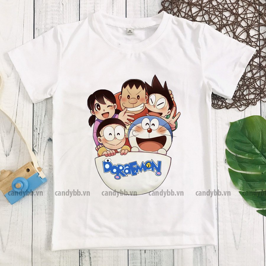 Áo thun Doremon bé trai bé gái
