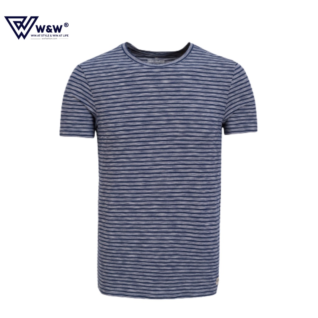 Áo T-shirt Ngắn Tay Cổ Tròn Cao Cấp W&amp;W TSHIRT06, Chất Liệu Rayon Slub Mềm Mịn, Không Nhăn, Không Bai Xù