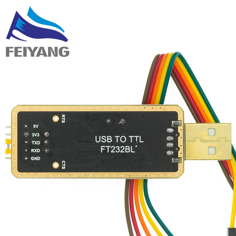 Mạch và dây cáp chuyển đổi FT232 FT232BL FT232RL USB 2.0 sang TTL 5V 3.3V Debugger 232