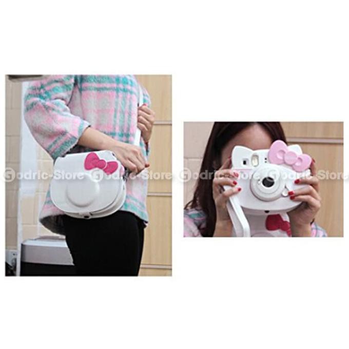 Túi Da Đựng Máy Ảnh Fujifilm Polaroid Instax Mini 8 Hình Hello Kitty