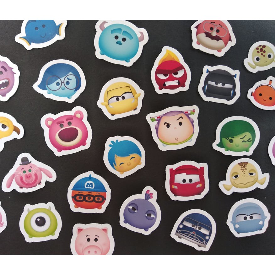 Bộ 40 sticker tsum tsum các nhân vật Pixar/Disney đáng yêu - LLD089 (Ảnh thật shop tự chụp)