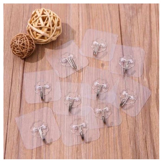 Móc Dán Tường Siêu Dính Chịu Lực Tốt Treo Tường Chắc Chắn loại | 6x6 cm |  3D 7,5cm | Inox 7x7