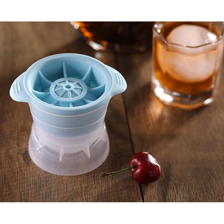 Khuôn Làm Đá Viên Hình Cầu KUNBE, Chất Liệu Silicon Độc Đáo Tiện Dụng