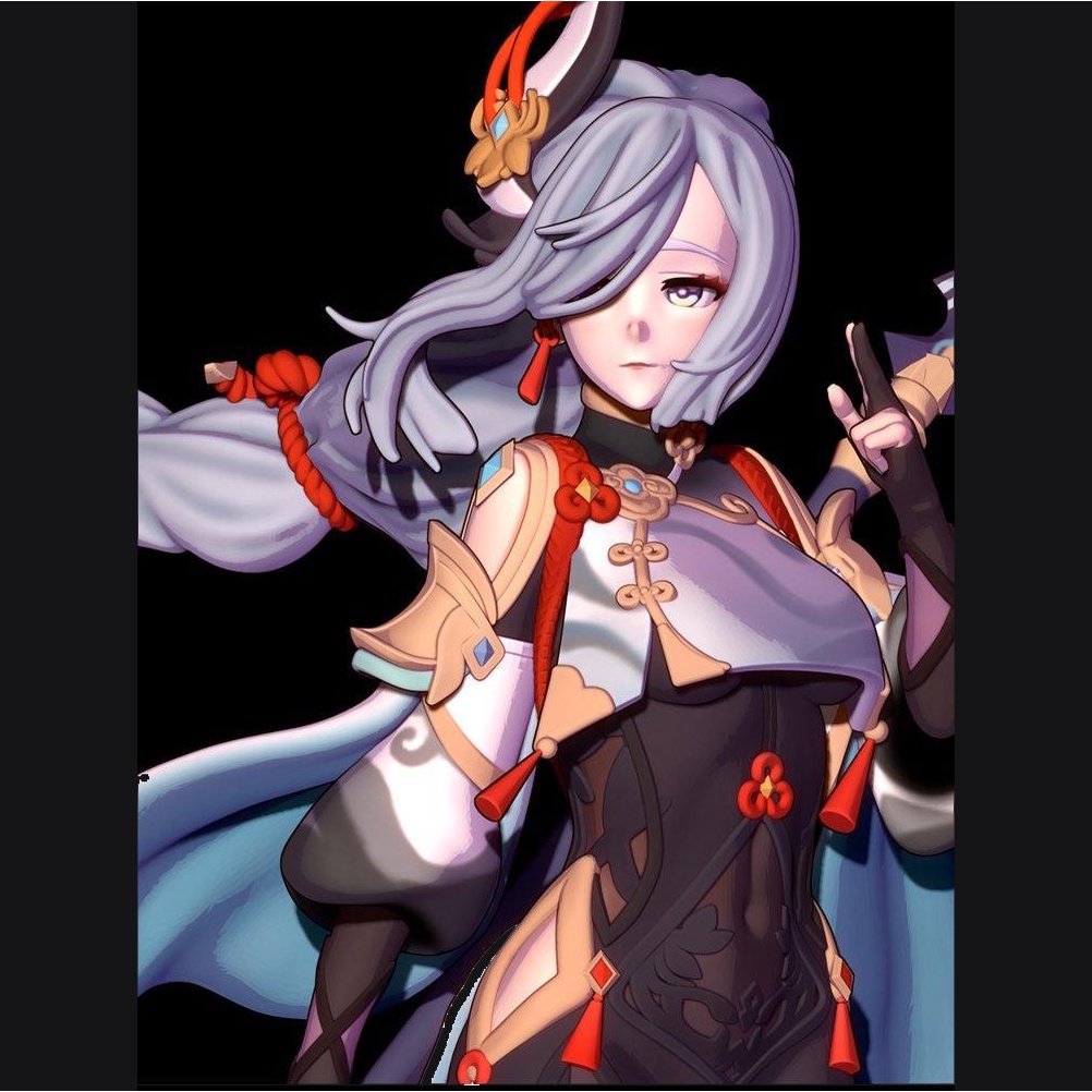 Mô Hình Shenhe Genshin Impact Bằng Chất Liệu Nhựa Resin - Cao 18 cm