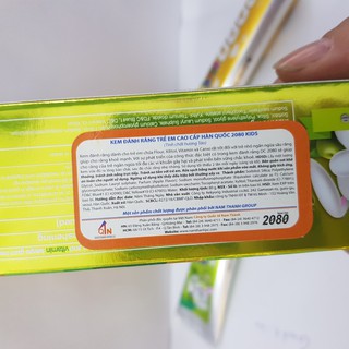 Kem đánh răng 2080 Kids hương chuối