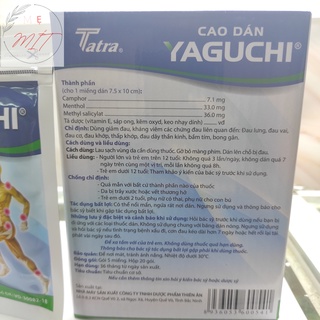 Miếng Cao Dán Yaguchi Gói 5 miếng