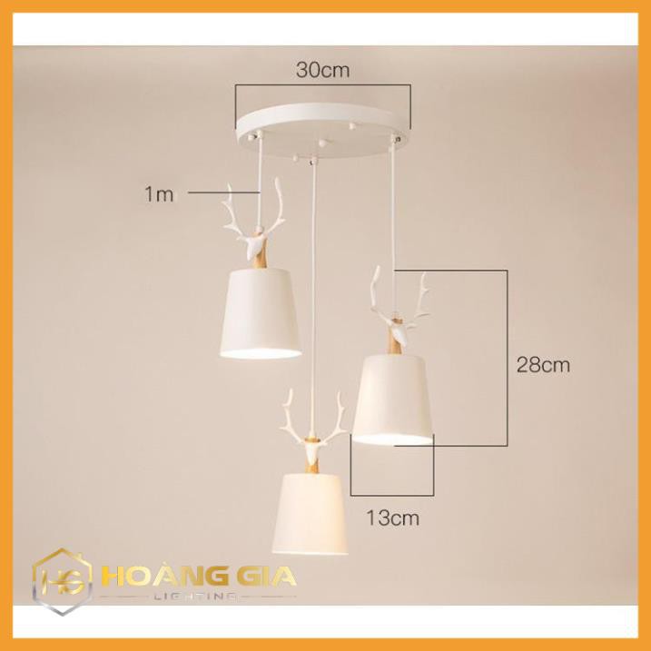 Đèn Thả Trần -  Đèn Thả Bàn Ăn Cao Câp Kèm Bóng LED Chuyên Dụng Và Đế Ốp Trần