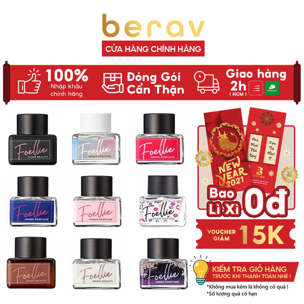 Nước Hoa Vùng Kín Foellie Inner Perfume (5ml) [CÓ CHE TÊN KÍN ĐÁO]