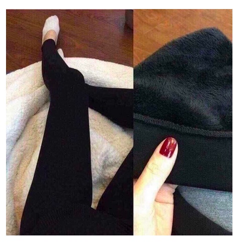 Quần tất lót lông nữ giữ nhiệt, Quần Legging Nữ Lót Lông Siêu Ấm Giá Tốt Freesize từ 65KG Đổ Lại HTSTORE | BigBuy360 - bigbuy360.vn