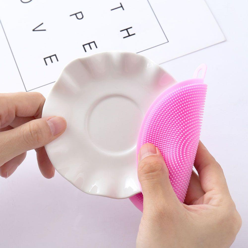 YIYU 1 Miếng Rửa Chén Silicone Nhiều Màu Đa Năng