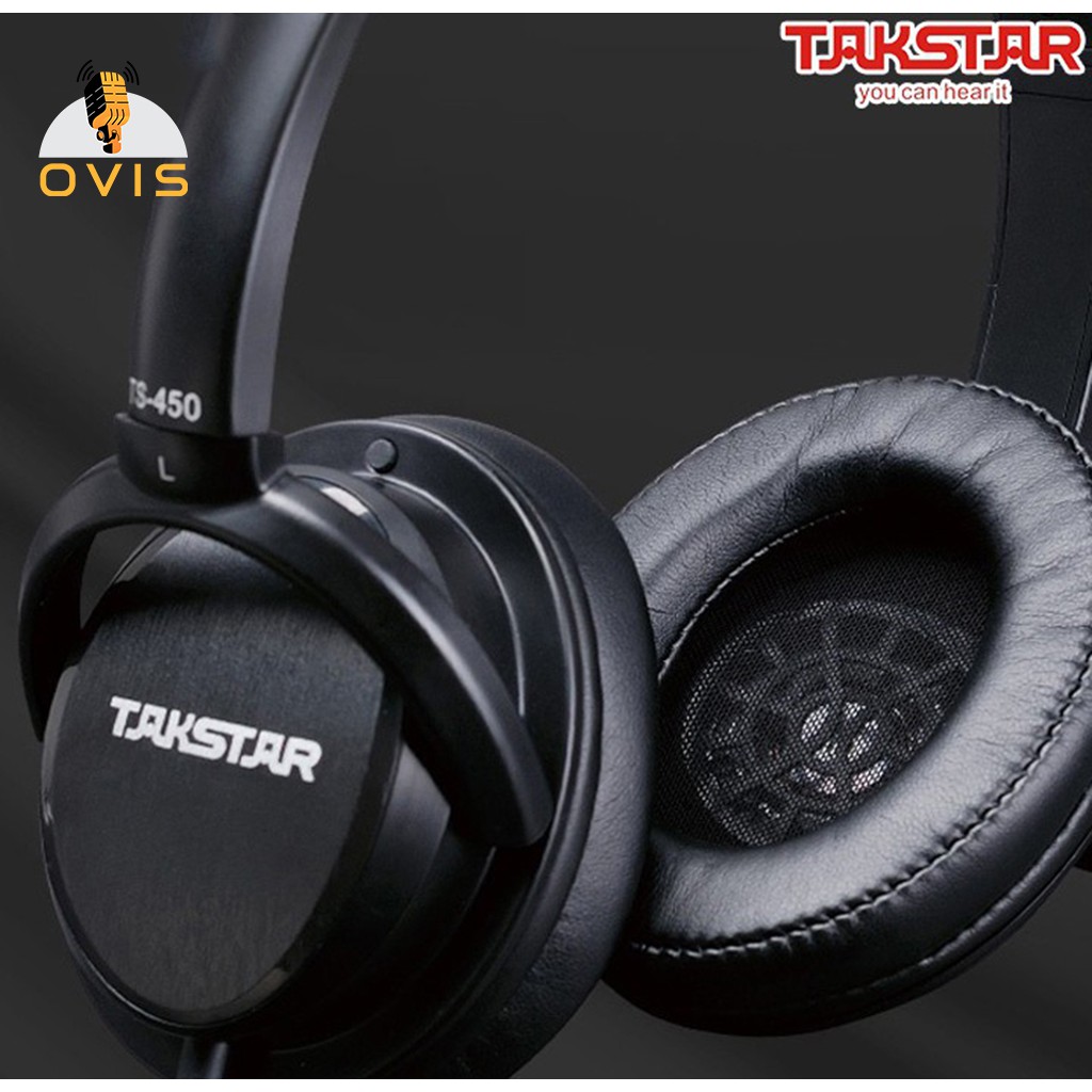 Takstar TS-450 | Tai Nghe Kiểm Âm Màng Loa Lớn 40mm, Thiết Kế Over Ear Thoải Mái