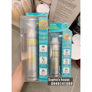 Xịt chống nắng RE:CIPE Crystal Sun Spray SPF50+ PA+++