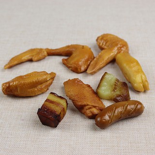 Mô Hình Thức Ăn Chân Gà / Cá / Cua / Tôm Giả Sinh Động Dùng Trang Trí