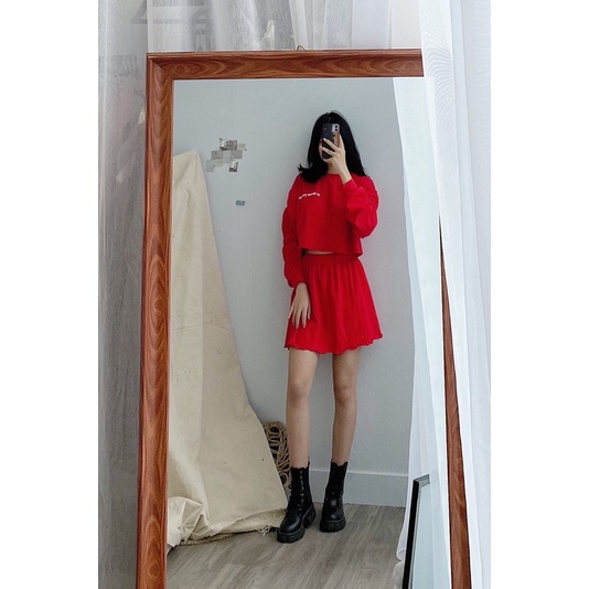 Set coptop tay bồng và chân váy