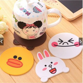 Miếng lót ly hình hoạt hình kute