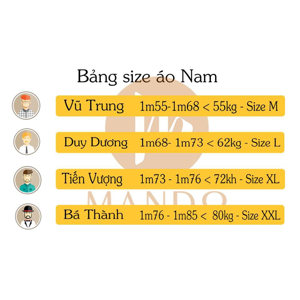 Áo Thun Nỉ Dài Tay Cổ 3 Phân MANDO Nam Unisex Form Rộng Trơn Basic Phong Cách Hàn Quốc  NDN088 | BigBuy360 - bigbuy360.vn