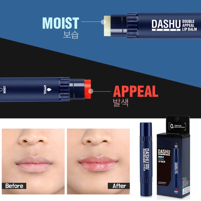 Son Dưỡng Môi Nam Dashu Man's Double Appeal Lip Balm