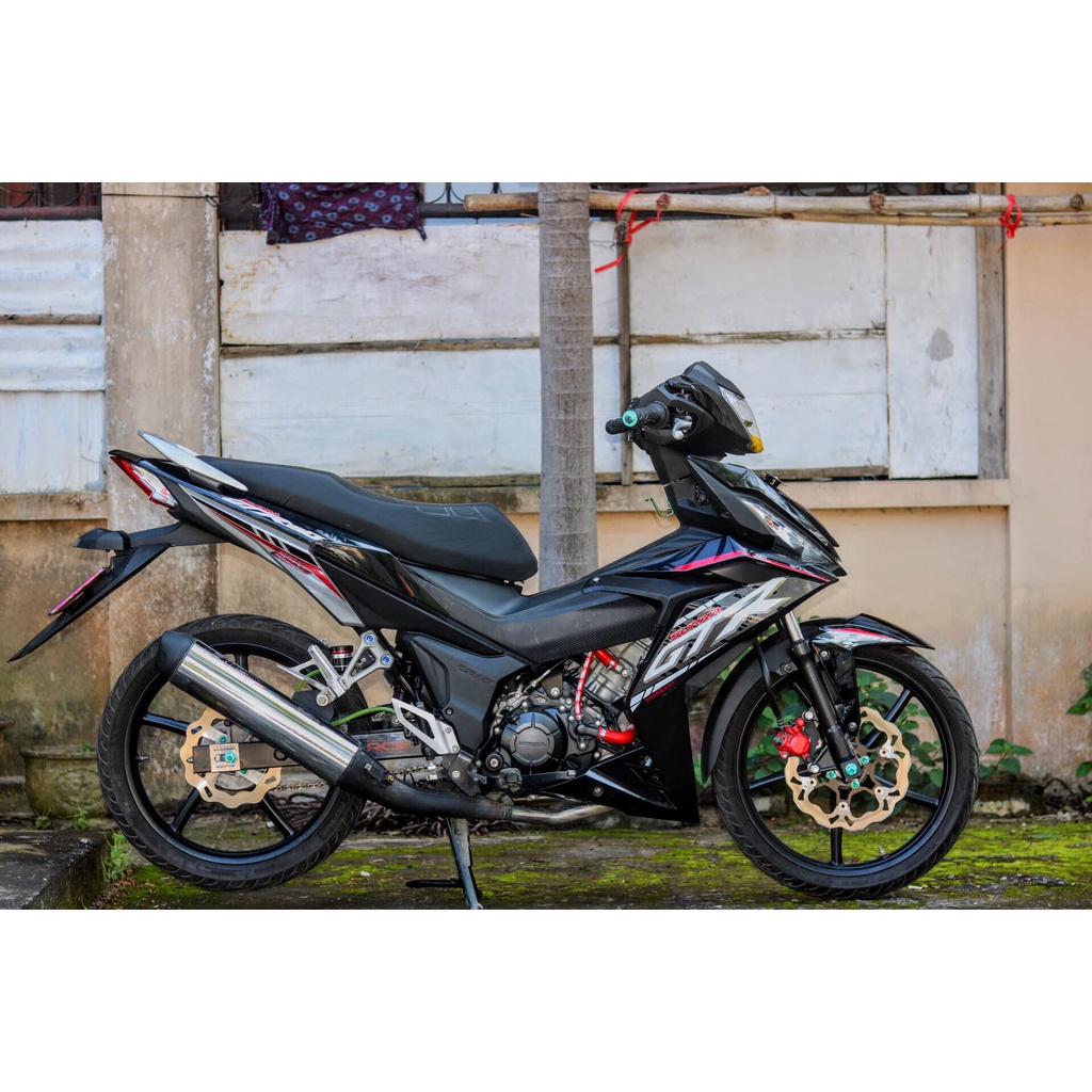 Tem /decal Rời Dán Xe Winner V1 Mẫu GTR Trắng Đỏ Đen Cực Đẹp, Hàng 3 Lớp Chất Lượng Cao