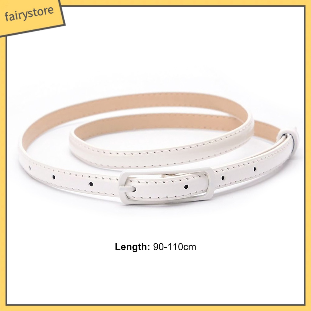 Thắt lưng nữ da giả bản nhỏ thời trang