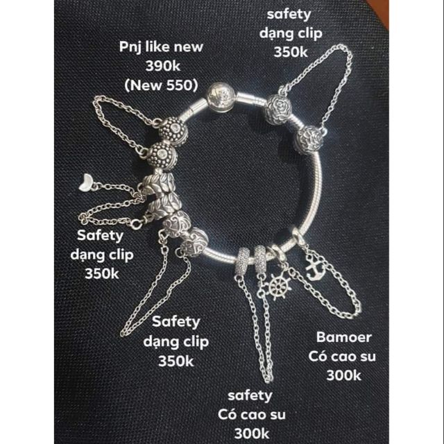Charm bạc s925 xích an toàn