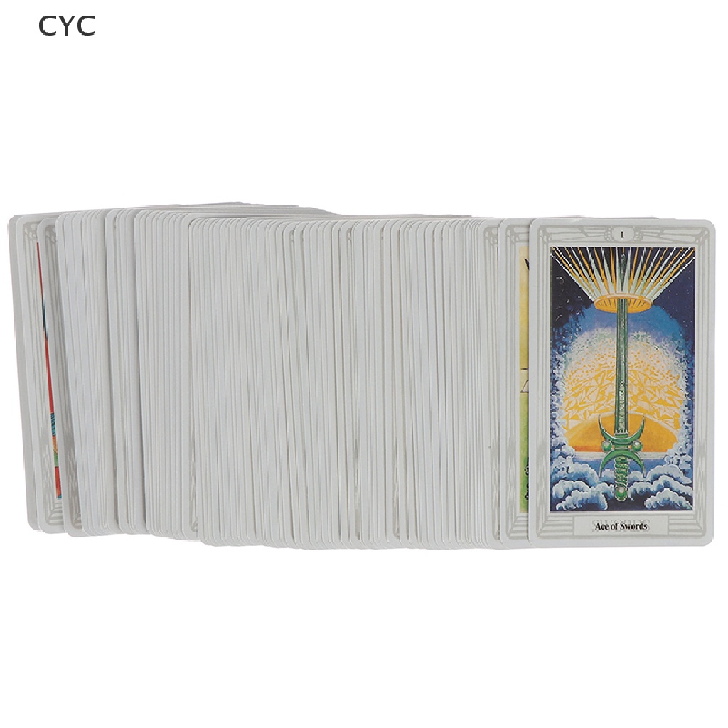 CYC 78 Cards Egyptian Myth Divination Aleister Crowley Thoth Tarot Pocket Guidebook CY