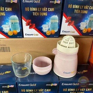 Combo bình ly cốc vắt ép cam Chất liệu lúa mạch cao cấp Ensure Gold