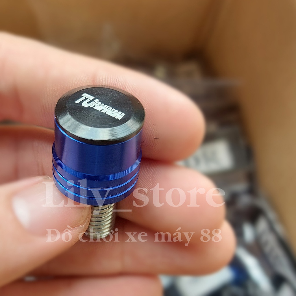 Ốc gắn chân gương nút bịt lỗ chân gương xe máy