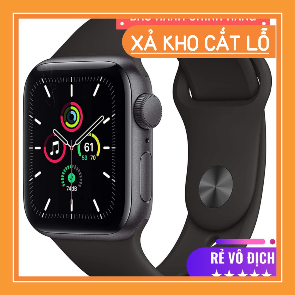 [Chính Hãng] [Nguyên Seal]  Đồng Hồ Thông Minh Apple Watch S6 40mm 44mm (GPS) viền nhôm xám - Dây cao su Phước Hàng Chuẩ