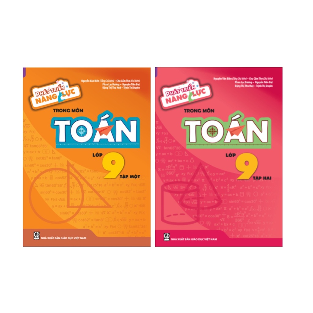 Sách - Combo Phát triển năng lực trong môn Toán lớp 9 (Tập 1 + Tập 2)