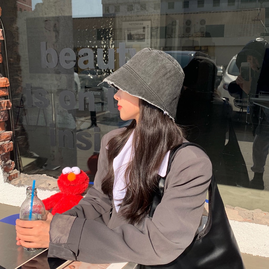 Mũ tai bèo denim phong cách Hàn quốc thời trang