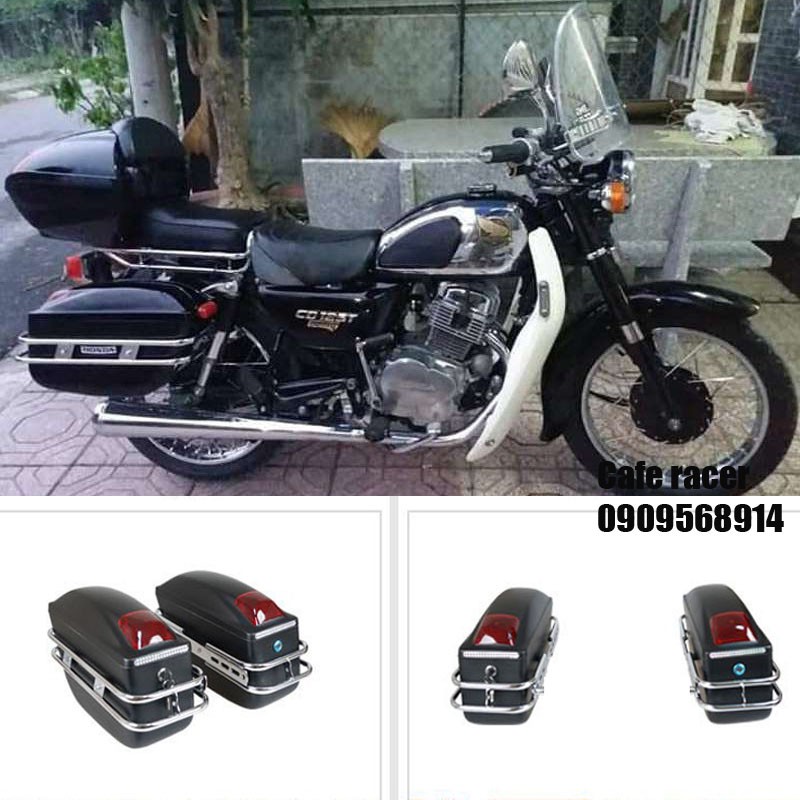 Cặp thùng lắp xe mô tô Benley 125CD và các dòng mô tô